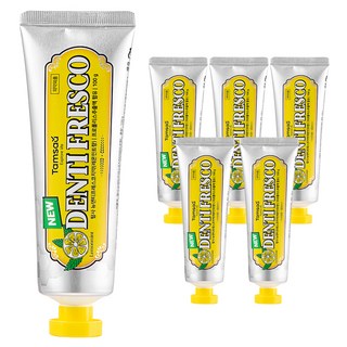 Tamsaa New Dentifresco清新護理牙膏 檸檬薄荷香, 100g, 6條