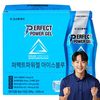 KOLON PHARMA 運動補給能量凍飲 冰藍色, 12包, 1盒