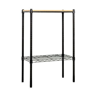dayneeds 日需百備 松木烤漆架, 黑色, 2層
