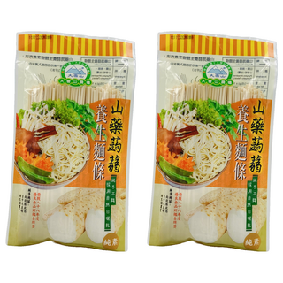 大雪山農場 山藥蒟蒻麵 Q彈滑順不軟爛 天然食材 無添加色素, 250g, 2包