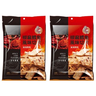 馥珍軒 椒麻鱈魚風味切片, 麻辣夠勁，食材嚴選，厚切鱈魚切片+特製麻辣醬料, 120g, 2包