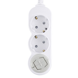 에코파워탭 일반 접지 멀티탭 3구 + 안전커버 랜덤발송 세트, 4.5m, 혼합색상, 1세트