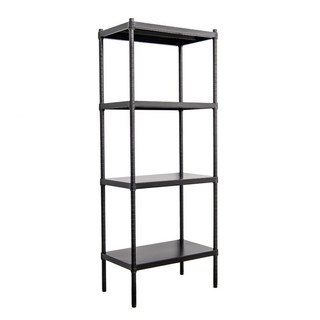 dayneeds 日需百備 極致工藝烤漆架(展示架/儲藏架/收納層架/層架/鐵架) 1個, 黑色, 4層