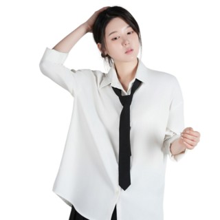 M-Scope 女性用霧面細長領帶 MN650