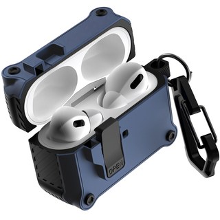 GOOSPERY 防撞鎖硬殼保護套, AirPods Pro 2, 海軍藍