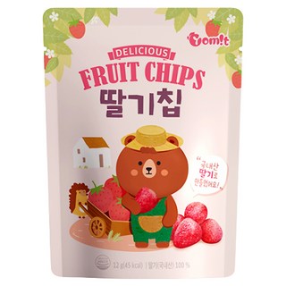 韓爸田園日記 寶寶草莓乾水果片, 12g, 1包