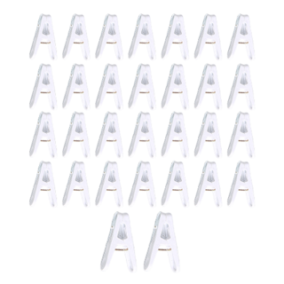 Kipopo 防滑戶外曬衣夾, 白色, 50個