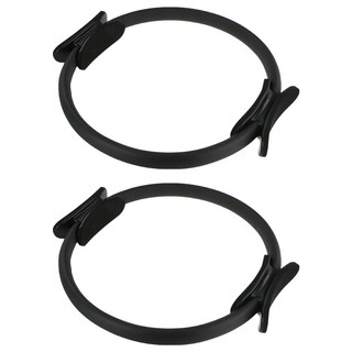 MICHAEL FITNESS 麥克健身 普拉提圈, 38cm, 黑色, 2個