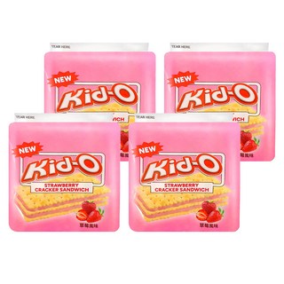 Kid-O 三明治餅乾 酸甜戀愛滋味 8片/袋, 136g, 4包
