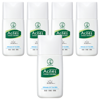 MENTHOLATUM 曼秀雷敦 Acnes 台灣公司貨 多效抗痘UV潤色隔離乳 SPF50+ PA++++, 30g, 5瓶