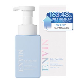 ENVIN 嬰幼兒不流淚臉部保濕泡沫潔面乳, 300ml, 1個