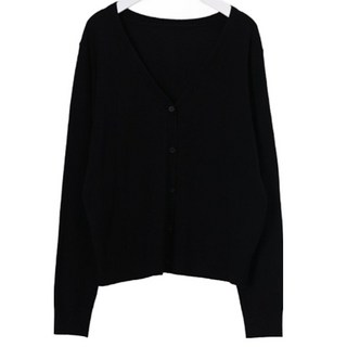 Chic Fox 女款高級美麗諾羊毛柔軟彈力針織開襟衫