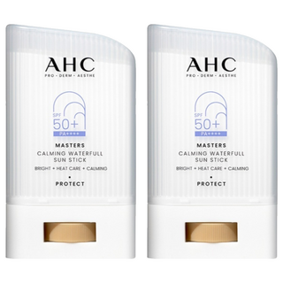 AHC 마스터즈 카밍 워터풀 선스틱 SPF50+ PA++++, 22g, 2개