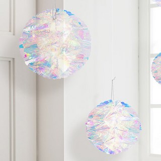 Joyparty 雷射蜂巢球 4個, 雷射 彩色