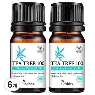 Rokkiss 茶樹舒緩精油, 6個, 10毫升