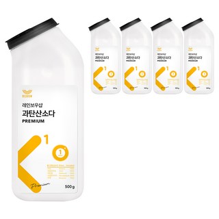 레인보우샵 K1 프리미엄 톡톡이 과탄산소다 세제, 500g, 5개