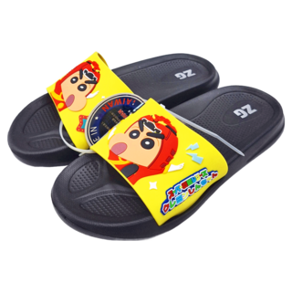 Shinchan 蠟筆小新 超級戰隊 EVA拖鞋 SWKS47514, 黃色 + 黑色, 1雙