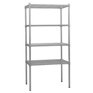 dayneeds 日需百備 輕型四層鎖管波浪架, 電鍍, 4層