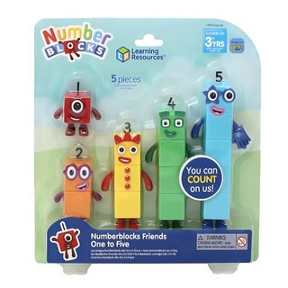 핸드투마인드 넘버블록스 원 투 파이브 피규어 5종 세트 IN95356, 1세트