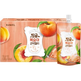 RAWEL 低卡蒟蒻果凍飲 水蜜桃口味, 1.3kg, 1盒
