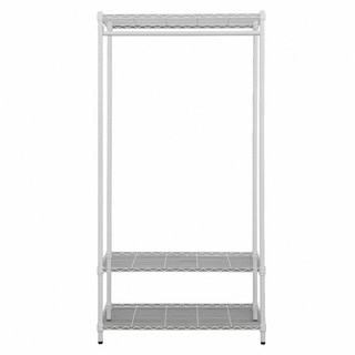 dayneeds 日需百備 輕型烤漆三層單桿衣櫥, 白色, 1個
