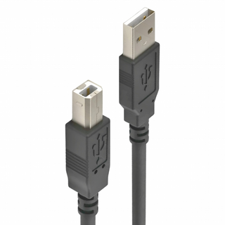 POLYWELL 寶利威爾 USB2.0 A公-B公 高速傳輸線, 1條, 5m, 黑色