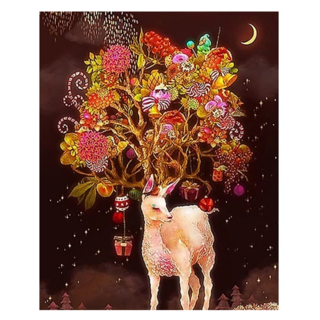 創彩 鑽石畫組, 富貴鹿, 1組