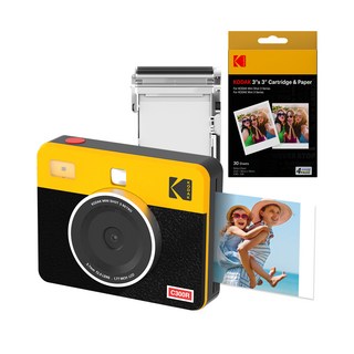 코닥 미니샷3 레트로 즉석카메라 + 카트리지 38p 세트 C300R, C300R(옐로우), 1세트