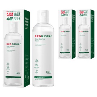 Dr.G R.E.D Blemish積雪草保濕鎮靜化妝水, 300ml, 3瓶