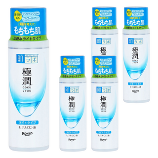 HADALABO 肌研 極潤保濕化妝水 清爽型 保持肌膚滋潤 強化肌膚屏障, 170ml, 5瓶