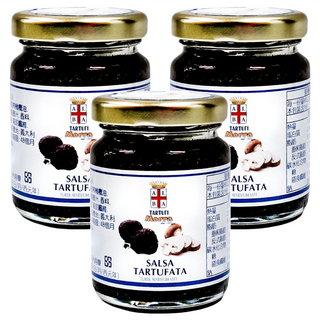 TARTUFI Morra 阿爾巴松露世家 夏季松露蘑菇醬 含松露8% 義大利原裝進口, 80g, 3罐
