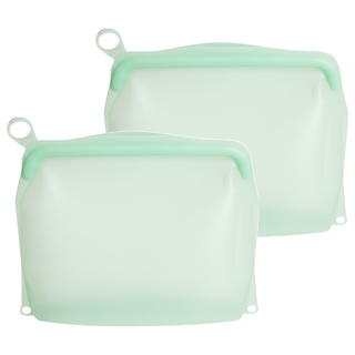 OUTSY 可密封 果凍QQ 矽膠食物夾鏈袋 顏色隨機 500ml 90g, 小巧款(18.8 x 4.6 x 16.5cm), 1個, 2個