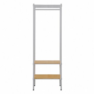 dayneeds 日需百備 松木烤漆三層單桿衣櫥, 白色, 3層