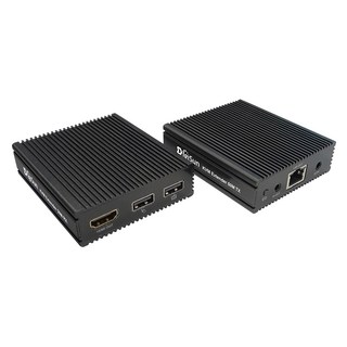 DigiSun 得揚 KE635 KVM HDMI+USB+IR 網路線訊號延長器 1080P高解析度 網線傳輸50公尺, 1個