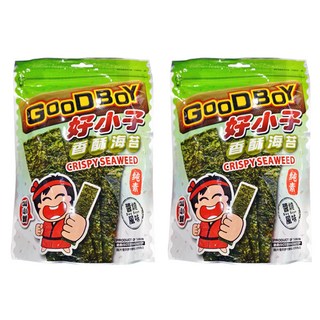 好小子 香酥海苔片，醬燒風味, 30g, 2包