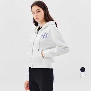 GUESS 女款厚實毛圈布花朵連帽外套 OO3K3499