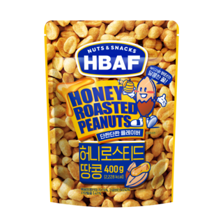바프 넛츠앤스낵스 허니로스티드 땅콩, 400g, 1개