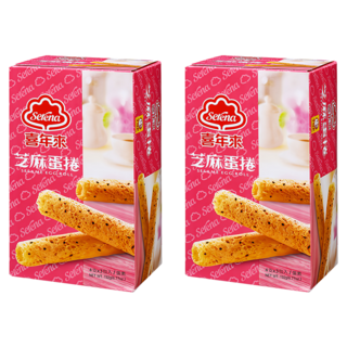 喜年來 芝麻蛋捲，酥脆可口，濃郁蛋奶香, 192g, 2盒