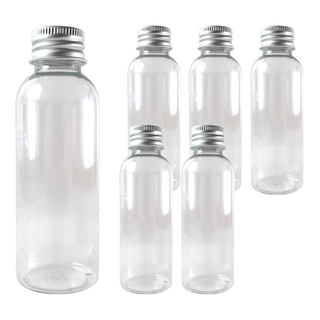 台灣 COSMOS 鋁蓋瓶, 透明, 6個