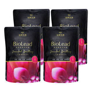 台塑生醫 BioLead 香氛洗衣精 紅粉佳人 補充包, 1.8kg, 4包