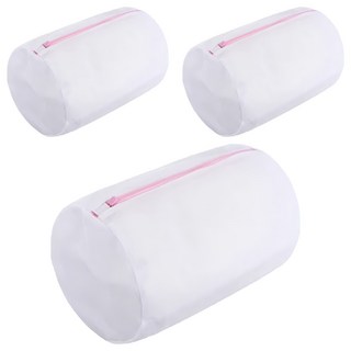 洗衣機專用衣物網袋 粗網圓柱 22X33CM, 3個