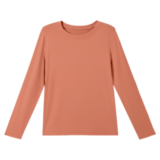 撞色拉格蘭長袖打底衫