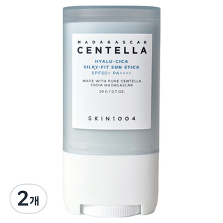 SKIN1004 玻尿酸積雪草絲滑柔焦防曬棒 SPF50+ PA++++, 20g, 2個