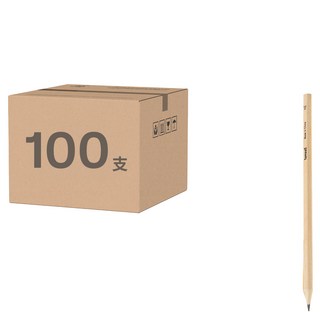 Tamsaa 簡約原木鉛筆, 原木色, 100支