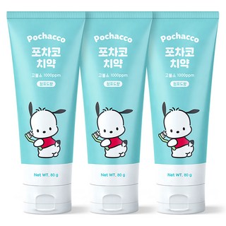 ATEX 帕恰狗高含氟青葡萄香牙膏, 80g, 3個