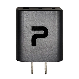 POLYWELL 寶利威爾 30W三孔PD氮化鎵快充頭 PW15-T05-A101, 槍灰色, 1個