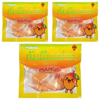 Thai Miss泰國泰想念芒果寶寶軟糖72g*3包 - Q彈軟糯，獨立包裝，方便攜帶, 72g, 3袋