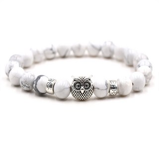 渴望貓頭鷹寶石珠手鍊