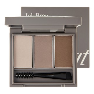 [純素生活] THE FACE SHOP 持久染眉彩盤組 3.5g, 02 煙燻灰, 1個