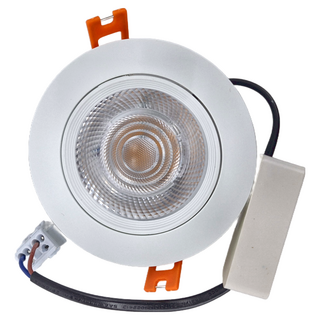 APEX LIGHTING 艾沛斯照明 9cm 8W辛巴崁燈 白殼 黃光 3000K AP-D0908W-D1, 1個